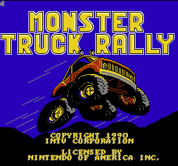 Monster Truck Rally Title Screen